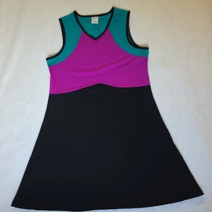 HydroChic Swim Damenkleid XL schwarz UPF bescheidene Bademode Tennis Überwurf gebraucht, in einwandfreiem Zustand - Bild 1 von 6