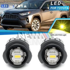 2x L1B Yellow LED Bumper Fog Light Bulbs For 2022+ Toyota RAV4 Grand Highlander - Picture 1 of 11