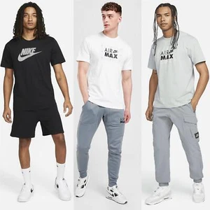T-shirt sportiva Nike Air Max da uomo manica corta collo a equipaggio abbigliamento attivo maglietta casual - Foto 1 di 18