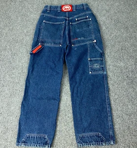 Jeans vintage Ecko Unltd uomo taglia 32 blu larghi grunge SK8 Y2K hip hop falegname - Foto 1 di 24
