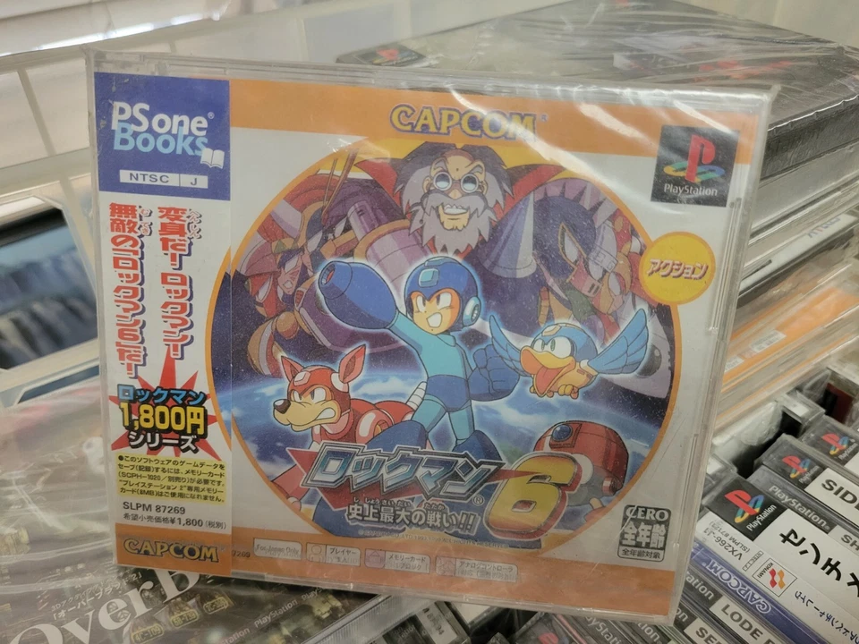 Rockman 6 PSOne Books (2003) New Factory Sealed Japan Playstation PS1 Import - Image 1 of 3