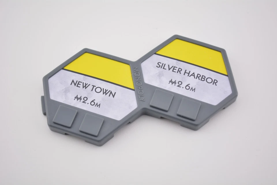 Monopoly U-Build Juego Piezas - Amarillo New Town & Silver Harbor Azulejos Foto 1 de 1