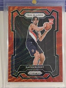 2023-24 Panini Prizm #140 Rayan Rupert Ruby Wave Prizm Rc Rookie - Picture 1 of 2