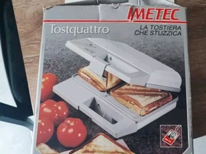 Tostiera Sandwichmaker per 2 Toast antiaderente in acciaio inox 750 W- Imetec - Foto 1 di 3