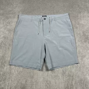 Pantalones Cortos Faherty Todo el Día Para Hombre 38 x 9 Gris Golf Rendimiento Elástico Cordón - Imagen 1 de 8
