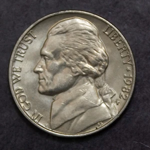 Lote F 683 1982 P Jefferson Nickel Choice BU - Imagen 1 de 2