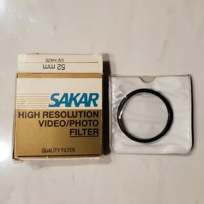 52mm High Resolution Filter - UV Haze - Sakar - Image 1 of 4