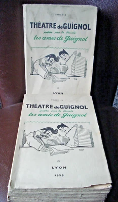 THEATRE DE GUIGNOL 2 TOMES  Les Amis de Guignol Lyon 1929 Ed originale Numérotée - Photo 1/4