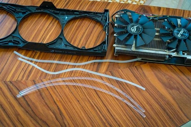 2 LED Light Tube Replacement Strips ASUS ROG Strix 1000s 2000s 3000s series - Image 1 of 4