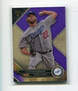 CLAYTON KERSHAW DODGERS 2017 TOPPS TRIPLE THREADS #16 PURPLE CARD #046 / 340 - Picture 1 of 2