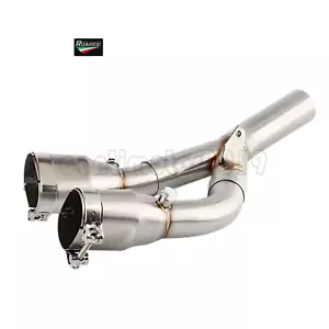 Mid Link Pipe Motocycle Exhaust Tips For BMW S1000RR 2019-2024 S1000R 2021-24 - Foto 1 di 6
