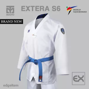 MOOTO EXTERA S6 Uniform (with White V NECK) WT (World Taekwondo) Fighter Dobok - Picture 1 of 11