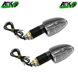 Coppia Frecce in Carbonio Carbon Look Omologate 12V 21W Universali da Moto Naked - Bild 1 von 1