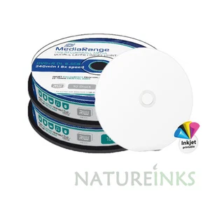 20 MediaRange Dual Layer DVD+R Double DL 8x Full Face Printable Blank disc MR468 - Picture 1 of 2