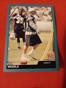 2007 Eric Weddle Topps Total Blue NFL Rookie Card RC #544 SD CHARGERS UTAH  - Bild 1 von 2