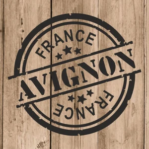 Avignon Autocollant Mural Vinyle Avignon Timbre France 10cm Adhésive Portable - Picture 1 of 4