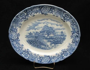 Vintage Salem Olde Staffordshire Blue English Village Platter(s) 12 1/2" old - Picture 1 of 3