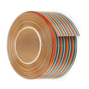1M 3.3ft 40 Way 40 pin Flat Color Rainbow Ribbon IDC Cable Wire Rainbow Cable - Bild 1 von 5