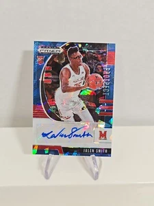 2020 Panini Prizm Draft Picks Prospect Blue Ice /75 Jalen Smith Rookie Auto RC - Foto 1 di 4
