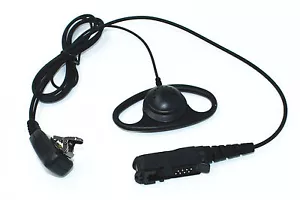 Earpiece D Shape for Motorola Radio XPR3300 XPR3500 XIR P6620 XIR P6600 E8600 - Picture 1 of 3