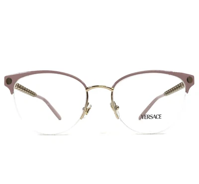 范思哲眼镜框 MOD.1297 1517 玫瑰金猫眼半框 53-18-140 — 第 1/4 张图片