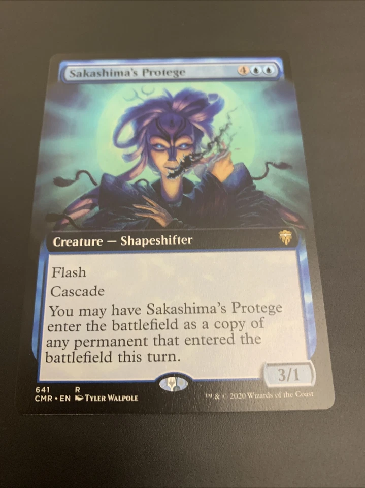 Sakashima's Protege NM/M EXTENDED ART MTG COMMANDER LEGENDS CMR - Image 1 of 1
