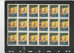 USA San Diego Exposition 1916 Cinderella/poster stamps Block of 18 - Picture 1 of 2