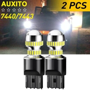 Auxito 7443 7440 7441 LED Back Up Reverse Light Bulb White 6000K Bright 2x 54SMD - Picture 1 of 7