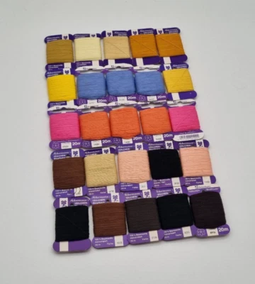 Stopfgarn 25 Ackermann Veilchen Stopftwist aus 100% Baumwolle Bunte Mischung 10 - Bild 1 von 2