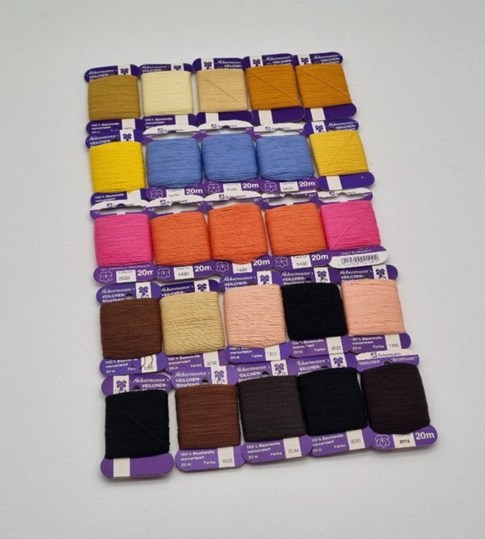 Stopfgarn 25 Ackermann Veilchen Stopftwist aus 100% Baumwolle Bunte Mischung 10 - Bild 1 von 2