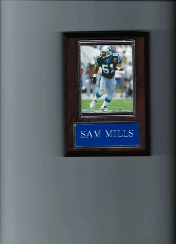 SAM MILLS PLAQUE CAROLINA PANTHERS FOOTBALL NFL Cover
