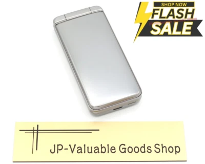 [C] KYOCERA A202KC DIGNO KEITAI 4 Silver FLIP UNLOCKED SIM 902KC Successor Japan - Image 1 of 4