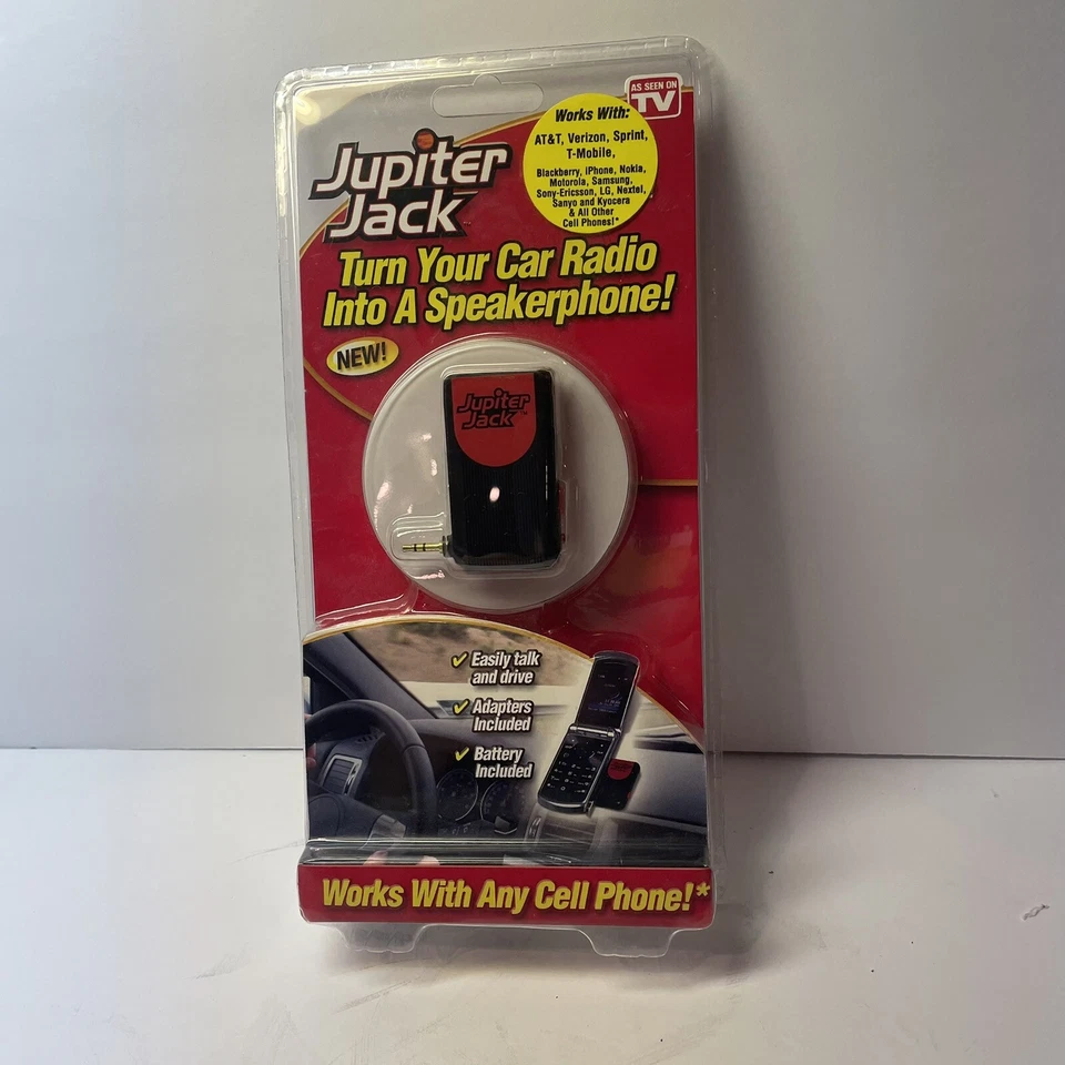 Dispositivo celular manos libres Jupiter Jack convierte la radio del coche en un teléfono con altavoz  Foto 1 de 4