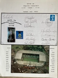 FINAL DE LA COPA ESCOCESA 2000: INVERNESS 3 CELTIC 1 FIRMADO POR 12 JUGADORES DE INVIERNO - Imagen 1 de 1