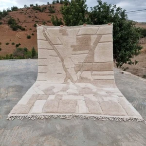 Alfombra marroquí 9x12, alfombra Beni Mirt única Beniurain nuevo diseño bereb... - Imagen 1 de 5