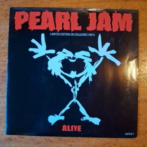 Pearl Jam. Alive. 7"Vinyl Original Record 1991 White Limited Edition - Picture 1 of 4