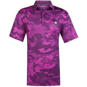 Camo X Cool Stretch Golfshirt | Lila - Bild 1 von 2