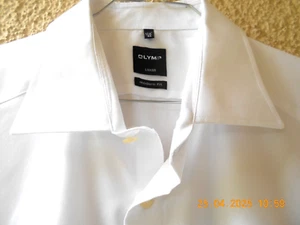 OLYMP LUXOR KURZARM-HEMD MODERN FIT + GR.44 - 17,5´´ + WEISS + NEU - Bild 1 von 2