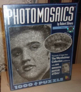 Elvis Presley Photomosaics by Robert Silvers Jigsaw Puzzle 1000 Piece NEW SEALED - Picture 1 of 3
