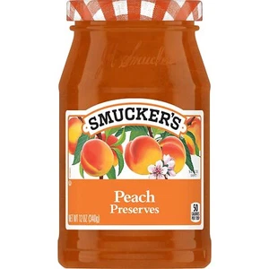 Smucker's Peach Preserves, 12 Ounces - Picture 1 of 2