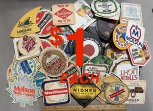 $1 VINTAGE BIER WERBUNG UNTERSETZER Machen Sie Ihr eigenes POSTEN IMPORT INLÄNDISCHER MANN HÖHLE DEKOR - Bild 1 von 167