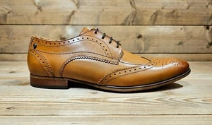 BASE LONDON - Barbera - Zapatos Brogues Bronceados para Hombre - ¡NUEVOS!¡! - Imagen 1 de 8