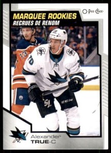 2020-21 UD O-Pee-Chee OPC Base Marquee Rookies 512 Alexander True RC San Jose Sh