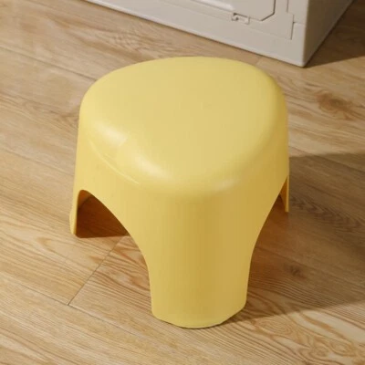 Non-slip Cute Heart Shape Kids Step Stool Small Plastic Porch Shoe Bench Thick  - Image 1 of 4