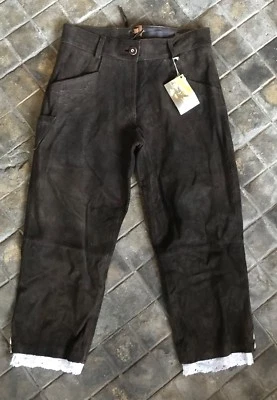 Almsach Lederhose New Reka Damen 7/8 Trachten NEU - Bild 1 von 4