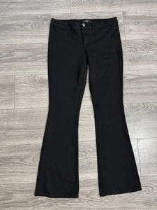 Mossimo Women Classic Black Dress Stretchy Wide Flared Office Formal Pants Sz 8 - Picture 1 of 11