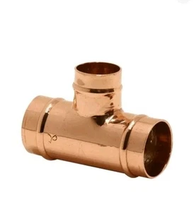 Pegler Yorkshire YP25 reducing branch tee 42 x 42 x 15mm Copper Solder  - Picture 1 of 3