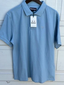 Barbour Mens Polo Shirt Short Sleeve  Blue  Casual shirt XL - Picture 1 of 4