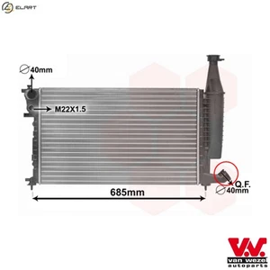 RADIATOR ENGINE COOLING 09002168 FOR PEUGEOT PARTNER/PATAGONICA/URBANA/MPV/Box - Picture 1 of 9