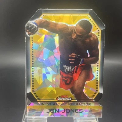 2011 Topps UFC Finest Atomic Refractor Jon Jones #FAR-8 DIE CUT REFRACTOR *READ* - Image 1 of 3